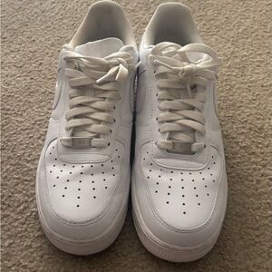 Men's White Nike Air Force One Sneakers